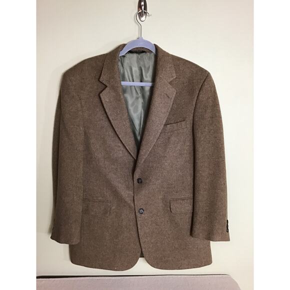 Jos A Bank 100% Camel Hair Blazer Men Sz. 41R  Brown (Flaws)  Old Money,Workwear - Picture 3 of 11